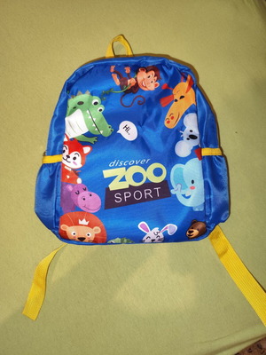 Preschool backpack with animals
