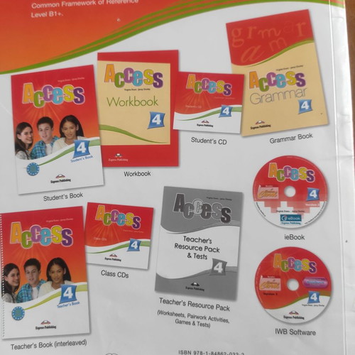 Access 4 English books used, with new Presentation Skills and Grammar