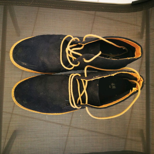H&M blue winter velour ankle boots used size 44