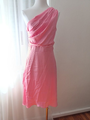 Pink Midi Wonderful Satin Dress, party dress, TFNC LONDON, Medium