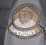 Superdry women's parka jacket No L like new, blue