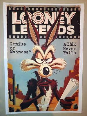 Coyote A4 poster