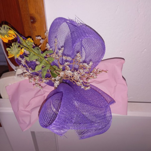 Bouquet of dried natural flowers like new