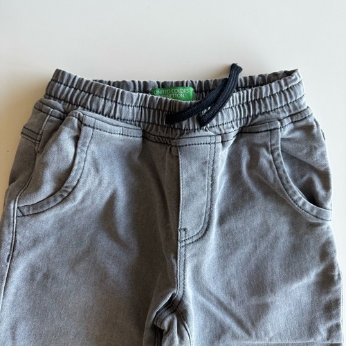 Benetton gray jeans like new for 7-8 years old