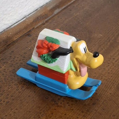Disney Pluto Christmas House PVC like new