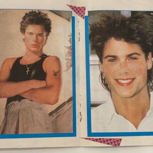 Rob Lowe Tribute Insert from magazine Katerina Only the cover is torn Price 3 Euros