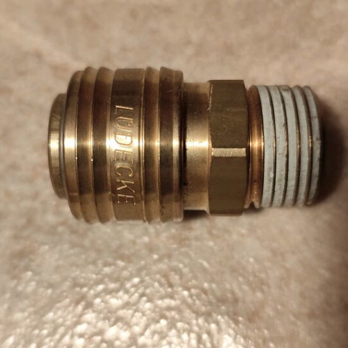 Ludecke brass quick couplings heavy duty, new, pack of 7