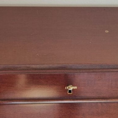 Secretary desk used walnut with drawers