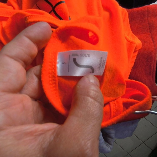 Sportswear shirt used, electric orange, size S-M