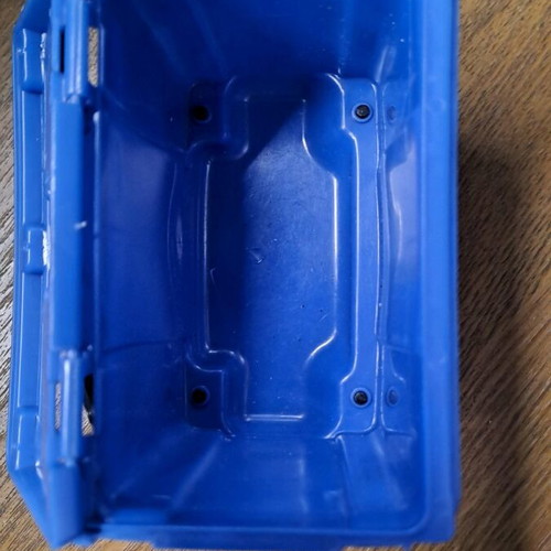 Pen holder used, trash bin design