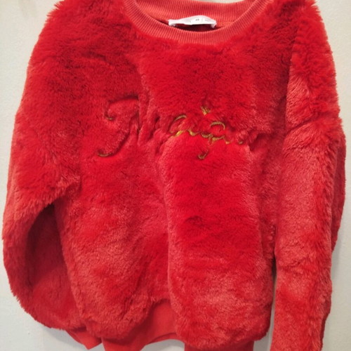 Terranova red sweatshirt like new, size 128-134 cm (8-9 years)
