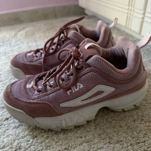 Fila athletic shoes used, size 39, purple
