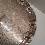 Vintage silver-plated tray used