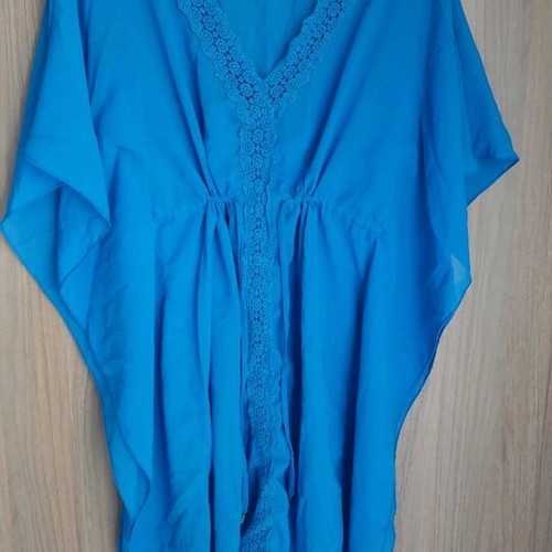 Esmara beach kimono like new, electric blue, size S