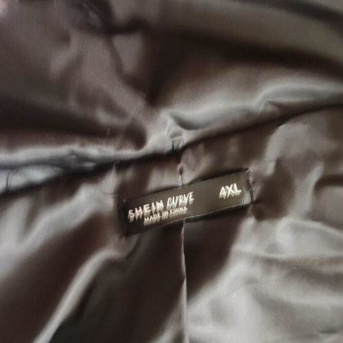 Shein synthetic fur 4XL purple black like new