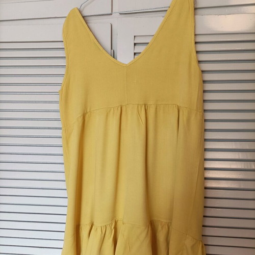 Yellow summer dress Anne Klein used, size M-L