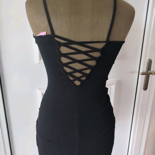 Black dress Pink Woman like new, size S