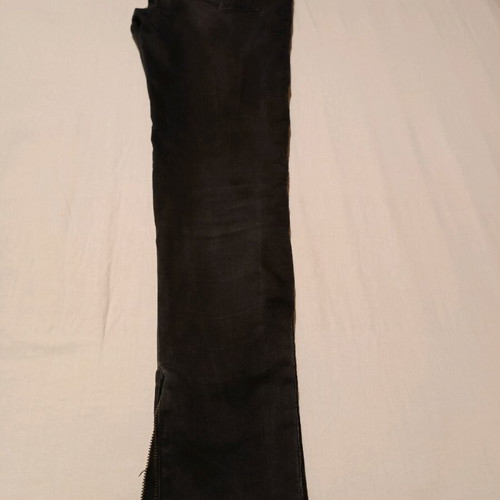 Reiko pants used, black, five-pocket, elastic, size 25