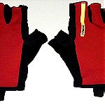 Γάντια ενηλίκων MAVIC COSMIC PRO με Gel, ύφασμα και δέρμα,  κοντό στύλ, χρώμα κόκκινο- μαύρο, μέγεθος Large