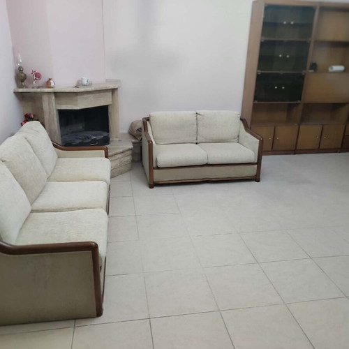 Ξύλινος καναπές σετ σαν καινούργιο, τριθέσιος 1,95x0,80 και διθέσιος 1,40x0,80