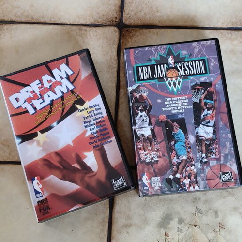 Retro NBA 90s VHS πακέτο Dream Team '92 και NBA Jam Session '93 σαν καινούργιο