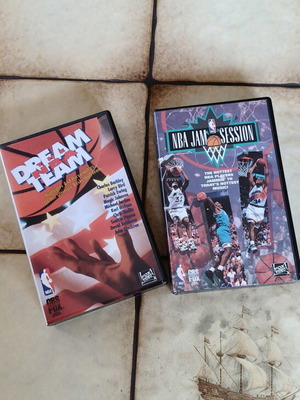 Retro NBA 90s VHS πακέτο Dream Team '92 και NBA Jam Session '93 σαν καινούργιο