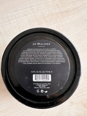 Jo Malone Oud & Bergamot glass empty jar used 175 ml