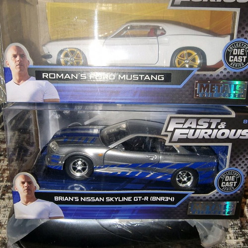 Fast & Furious 1/32 Diecast Toy Cars New, Set of 19