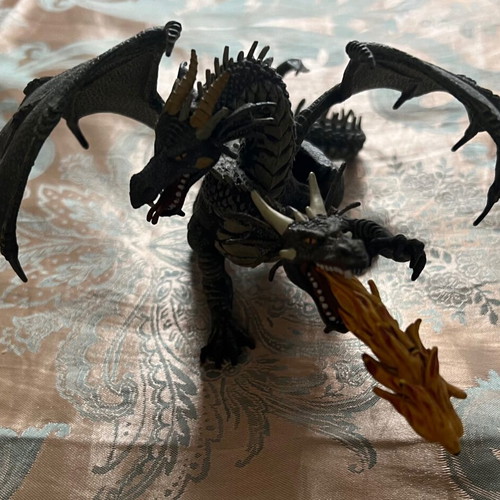 Dragon figure like new, breathing flames