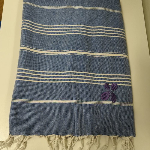Beach pareo towel used