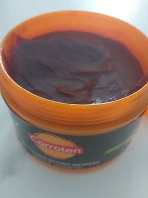 Carroten tanning gel used for intense tanning