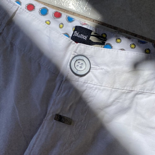 Toi&Moi white see-through pants like new
