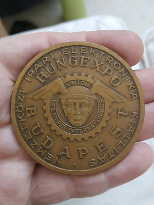 Hungexpo Budapest Collectible Medal like new, heavy metal bronze
