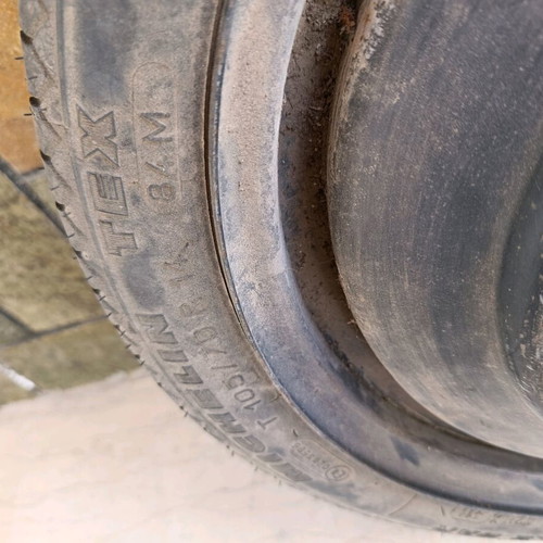 Spare tire 105/70/14 used with Michelin tire and 4 bolts 4x100 pitch