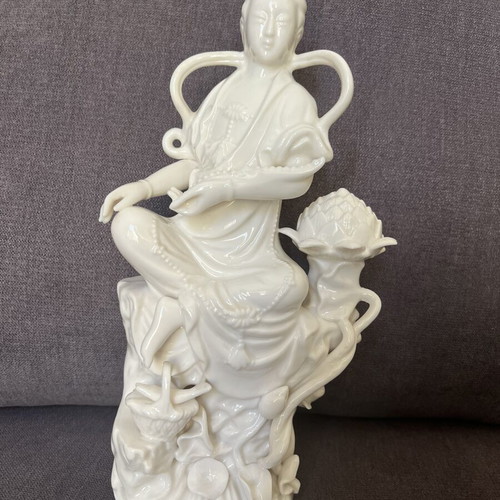 Vintage GuanYin White Porcelain Goddess used
