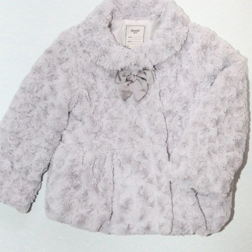 Mayoral children's fur size 5 used, grey