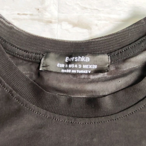 Bershka transparent short t-shirt size S like new