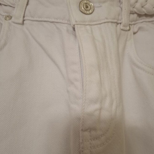 Mango girls' white jeans like new with adjustable waist