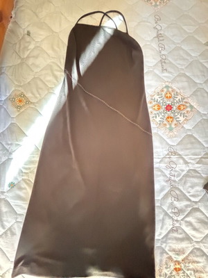 Crepe dress black straight cut size small like new