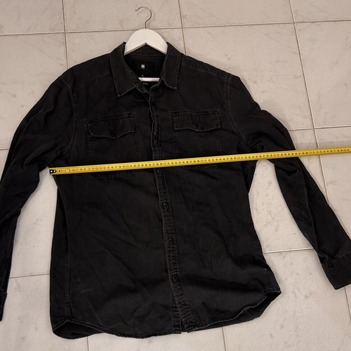 Ανδρικό πουκάμισο G-Star Raw XL μεταχειρισμένο, μαύρο και γκρι