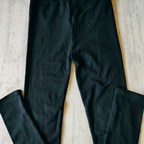 Women's black summer leggings new with knee effect