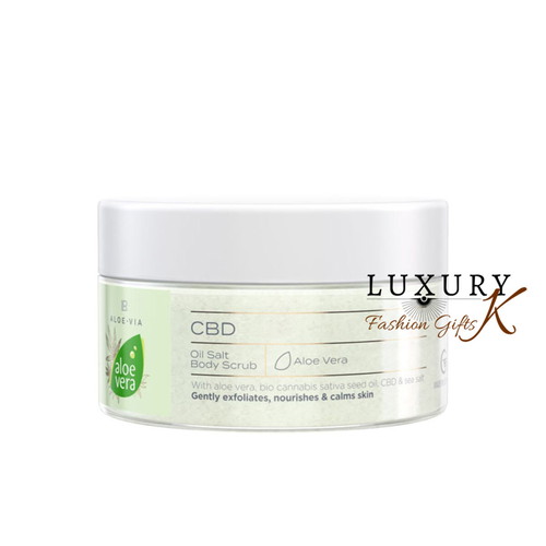 Aloe Vera CBD Body Scrub made to order with sea salt