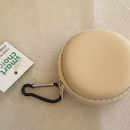 Earphone case new with hook and zipper for small earphones