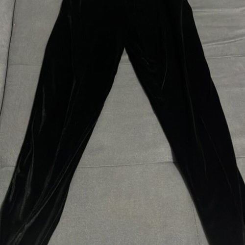 Velvet pants black size S like new