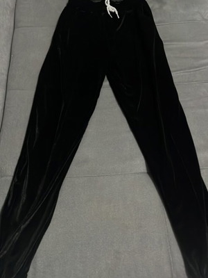 Velvet pants black size S like new