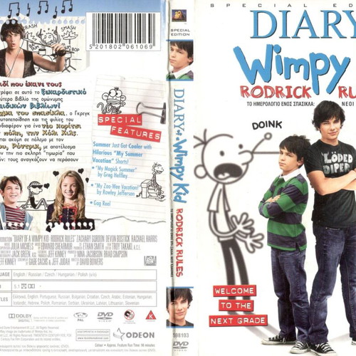 Diary of a Wimpy Kid 2: Rodrick Rules DVD used, comedy with subtitles