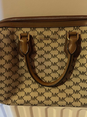 Michael Kors brown handbag used with extra strap