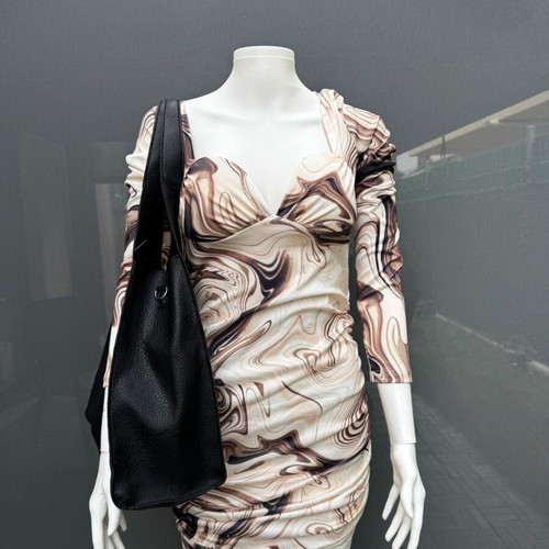 Dress beige, size M, like new