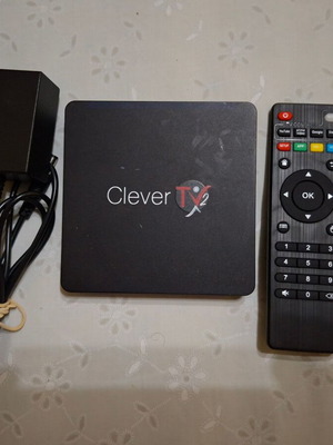 Clever TV 2 Smart TV Box μεταχειρισμένο με τροφοδοτικό και τηλεχειριστήριο