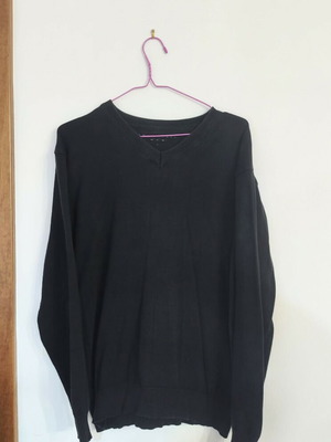 Soul Rebel Man V-neck μαύρο ανδρικό πουλόβερ, μέγεθος L